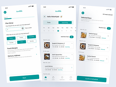 Food Scheduling App