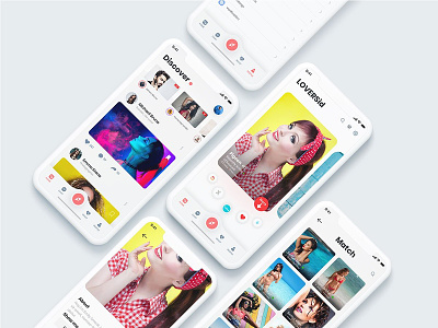 Dating App Redesign + Free Xd File android apps ios kits mobile modern new trandy ui