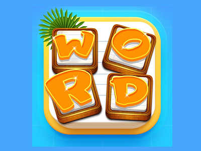 Word Link app design free game ios kits mobile photoshop psd