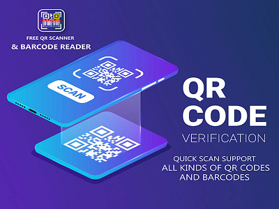 QR Code Scanner / Reader Pro android app application free ios kits mobile psd qr code ui ux