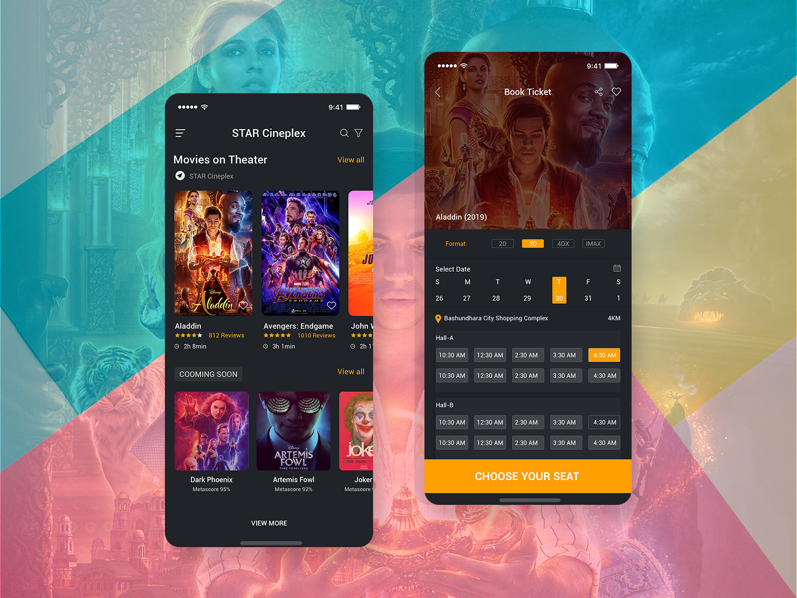 online movie ticket booking website template free download