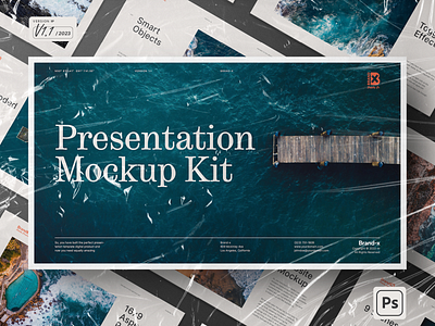 Agenzia | Presentation Slide Mockup Kit tiled