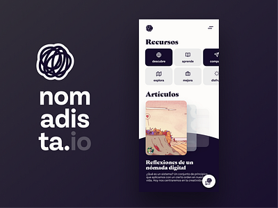 Nomadista | Comunidad de gente en movimiento branding graphic design illustration typography