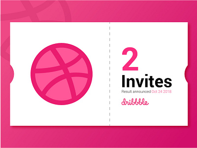2 Dribbble Invites dribbble invatation invites