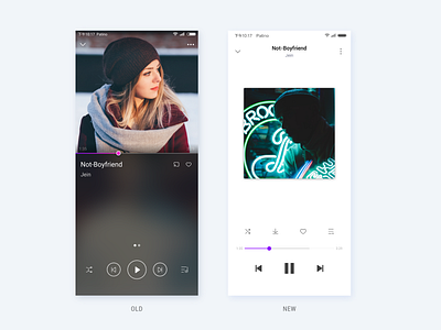 mi music play page design music ui