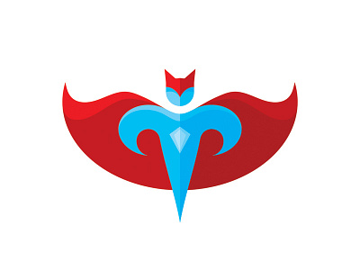 Comix Hero Logo cartoon comix flat hero logo logotype sign siperman superhero