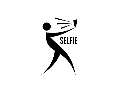 Selfie Logo black and white graphic human logo logotype people photo selfie sign symbol