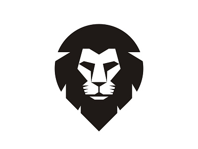 Lion Head Logo animal black and white head lion logo logotype pride sign symbol