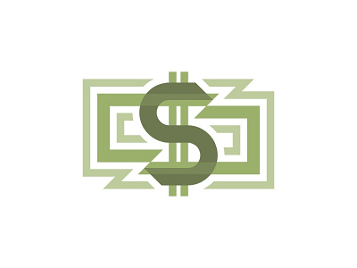 Dollar Money Logo banknote bill business dollar economic finance illustration logo logotype money sign symbol