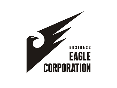 Eagle Logo animal bird black and white business eagle font logo logotype sign typography wings