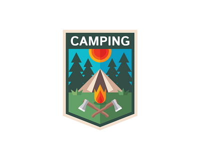 Travel Camping Badge