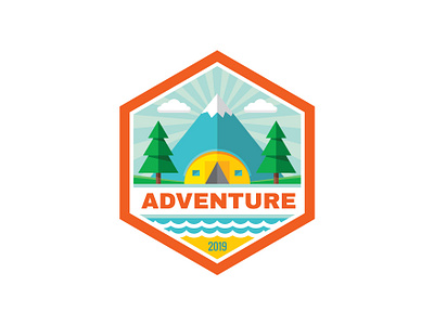 Adventure Outdoor Camping Badge