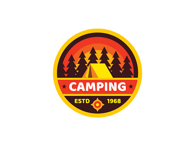 Travel Camping Badge