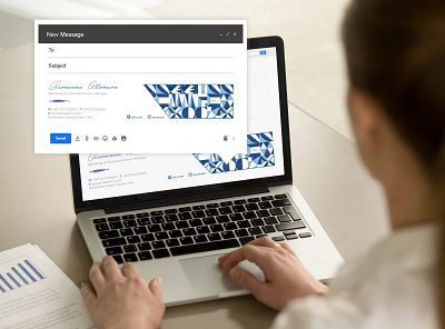 Email Signature branding creative dubai designer email email design email signature freelancer frontend developer graphic designer graphics hmsdesigns pakistani ui designer ux designr web designer