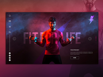 Fitness website Layout