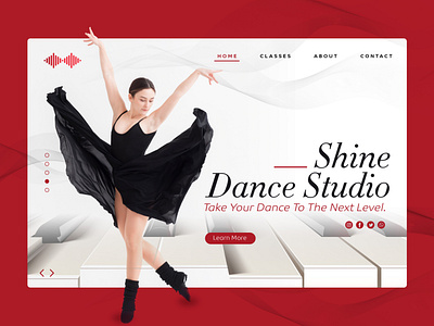 Dancing Website Layout