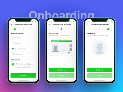 Car Rental and Subscription App - Onboarding Process android automobile car business car leasing car rental car subscription cars figma ios mobile app mvp design persona product design prototyping ui design user research user testing ux design wireframing