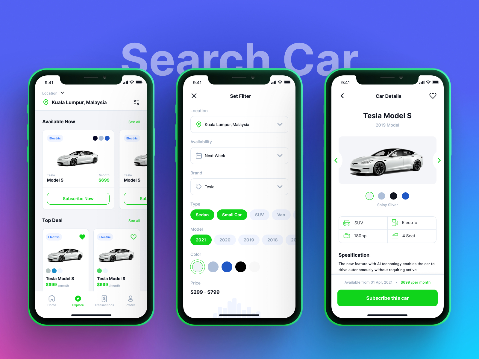 Car Rental and Subscription App - Search Car by Mohammad Akbar Hossain ...