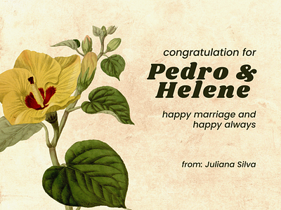 Pedro & Helene New flowers logo.