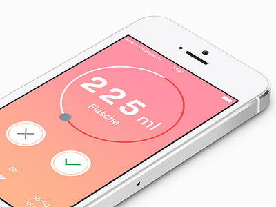 Simple App for young mommys app concept design flat gradient icon interface iphone minimal timer ui ux