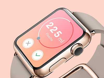 Simple App for young mommys on Apple Watch app apple concept design flat gradient interface minimal timer ui ux watch