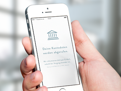 Smart Banking App »WORK IN PROGRESS« app banking concept design flat german icon interface iphone minimal ui ux
