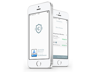 Smart Banking App »NOW AVAILABLE« app banking concept design flat german interface iphone minimal notification ui ux