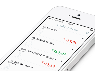 Smart Banking App »NOW AVAILABLE« app banking concept design flat german interface iphone minimal ui ux