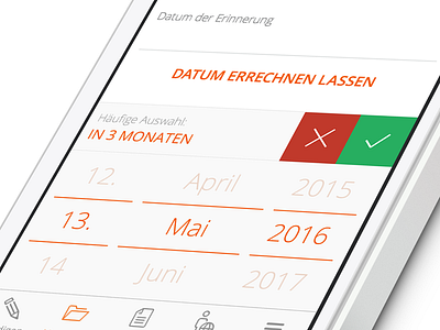 Costum Datepicker app clean datepicker design flatdesign ios