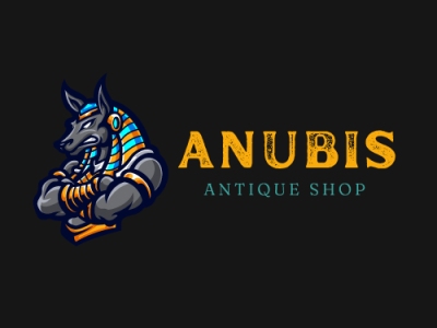 Antique Gift Shop Logo Design antique anubis brand logo branding design gift shop logo graphic design logo designer logos