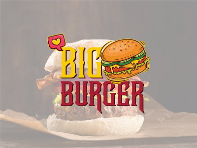 Simple logo for a local burger house