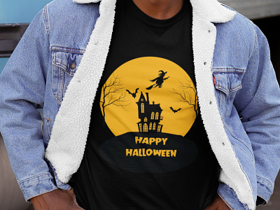 An Unique T-Shirt Design For Halloween. branding design graphic design halloween halloweenparty halloweentshirt horror illustration mantshirt pumkin t shirt tahirt tshirtdesign vector witch