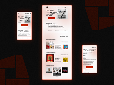 Museum website concept art branding concept design desktop exhibition gallery museum ui ux webdesign