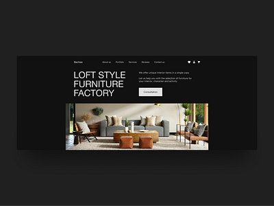 Furniture factory Design concept branding concept design fabric furniture ui ux webdesign