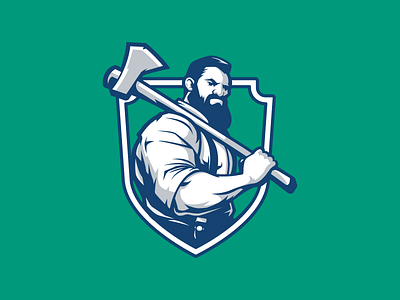 Lumberjacks hockey illustrator logo lumberjack vector