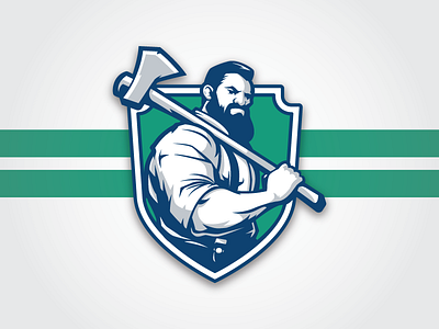 Lumberjacks Home hockey illustrator logo lumberjack sports vector