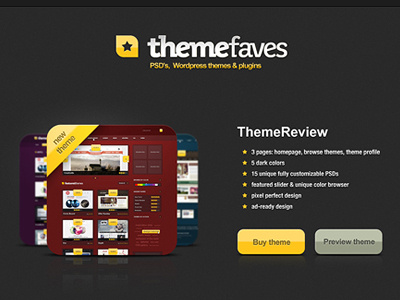 ThemeFaves - landing page