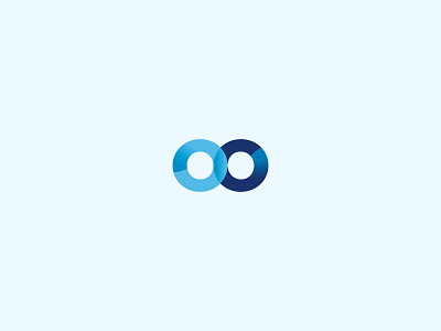 Infinity? blue eight infinity logo logotype mark symbol typo