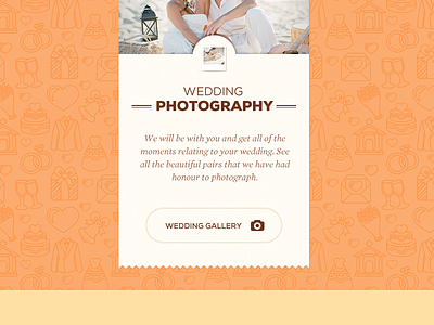 Wedding gallery button design gallery pattern photography tag typography ui web web design wedding wedding photography