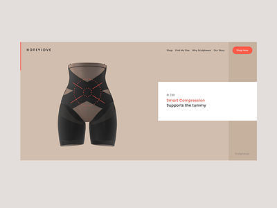 Honeylove Sculptwear™ Shopify eCommerce Design back end beauty app beauty product e commerce ecommerce ecommerce landing page ecommerce shop female founded front end development landing page product page promo shapewear shopify marketing shopify plus shopify store skincare woocomerce wordpress