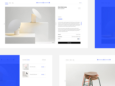 D — C — R animation clean decor design minimalism modern uiux web