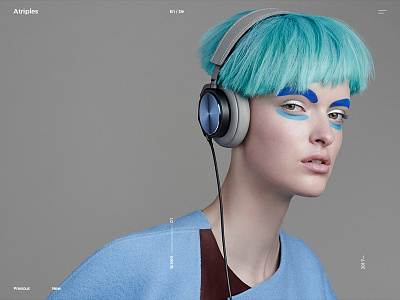 Atriples adencys agency blue digital fasion invite models music uiux