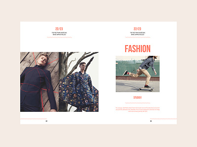 UF — Fashion Brochure adencys brochure fashion invitation invite longboard models muzli ui ux