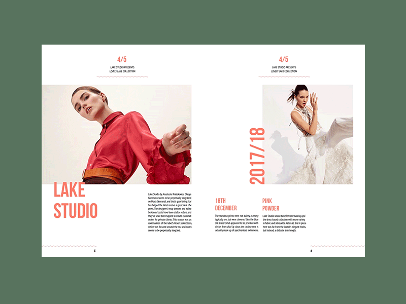 UF — Fashion Brochure branding brochure fashion magazine models mondrianizm muzli paper print ui ux