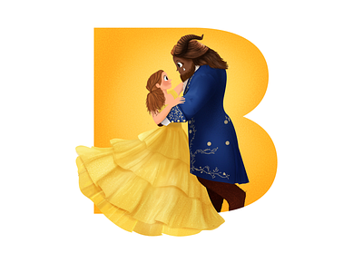 beauty and the beast character drawings