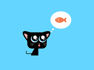 Lune - The Cat adobe illustrator character character design design dribbble flat illustration vector
