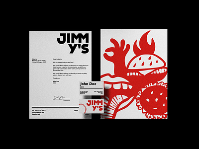 Jimmy's - Burger & lobster (2) behance brand branding design dribbble food logo logotype red visual design visual identity