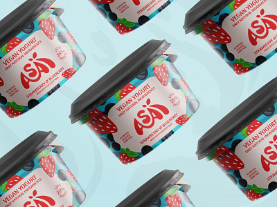 ASAI | Vegan Yogurt behance brand branding design dribbble illustration logo logotype packaging vector