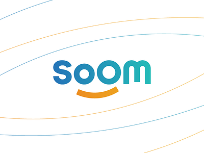 Soom app arabic bid bidding blue gradient logo orange