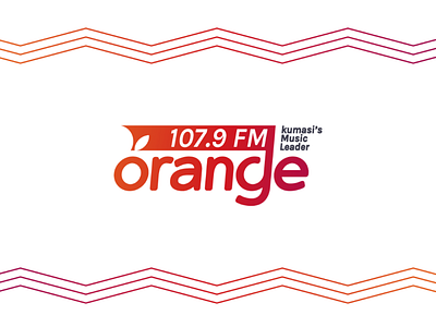 Orange 107.9 Fm logo dribbble radio music orange